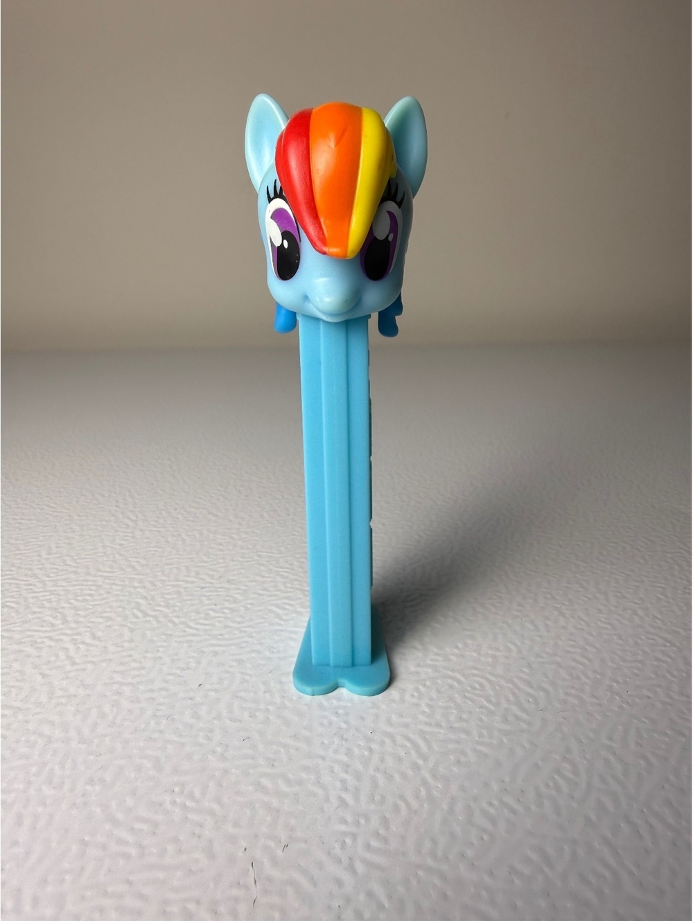 My Little Pony Rainbow Dash PEZ Dispenser Blue Stem Made in China